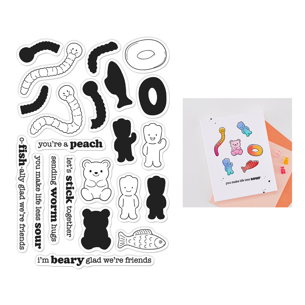 Hero Arts - Beary Sweet Stamp Set Let's Stick Together