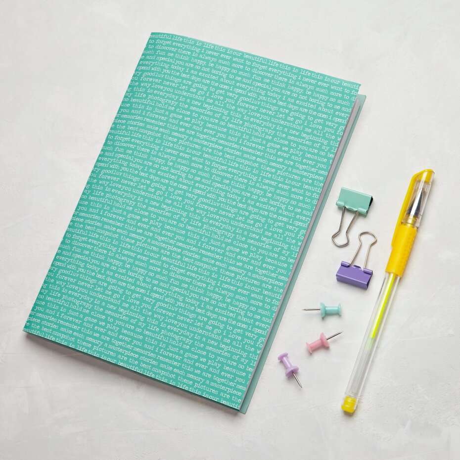 Masterpiece Design - Little Project Notebook Blanco Pages Green (A5)