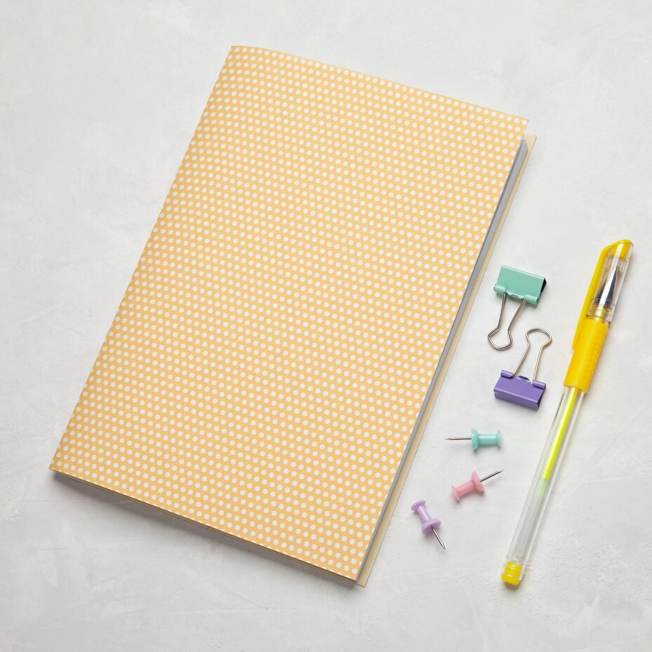 Masterpiece Design - Little Project Notebook Dotted Pages Yellow (A5)