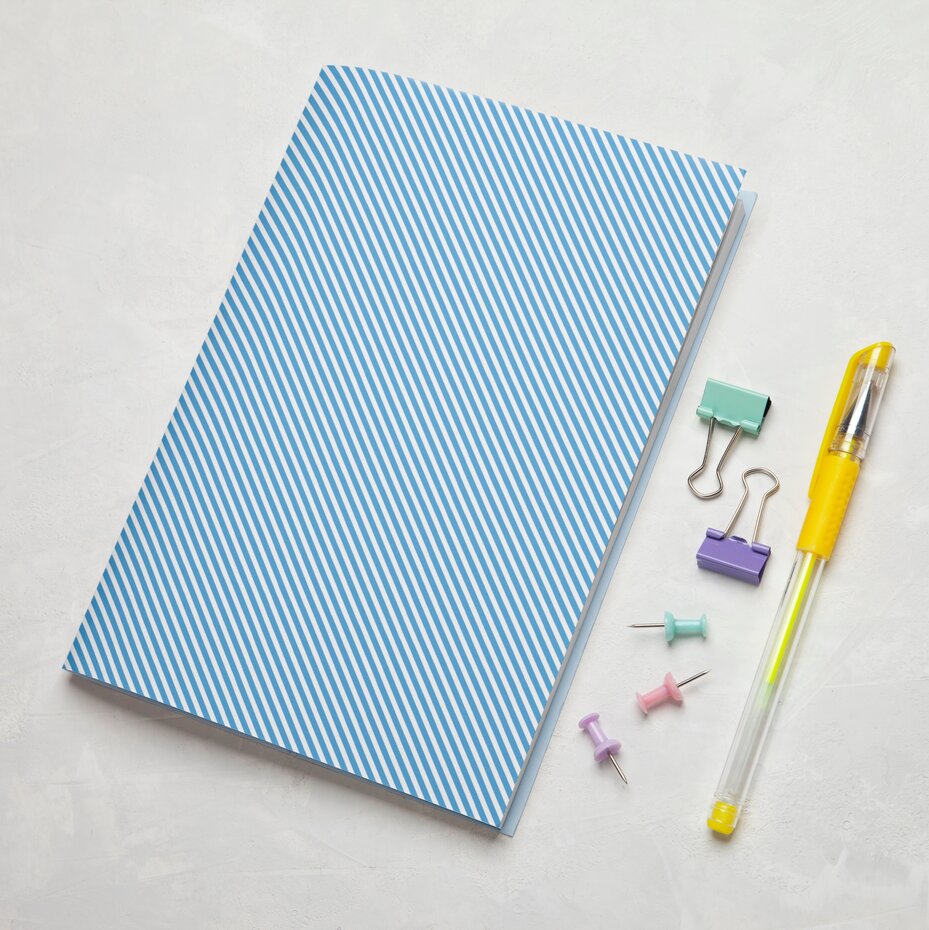 Masterpiece Design - Little Project Notebook Lined Pages Blue (A5)
