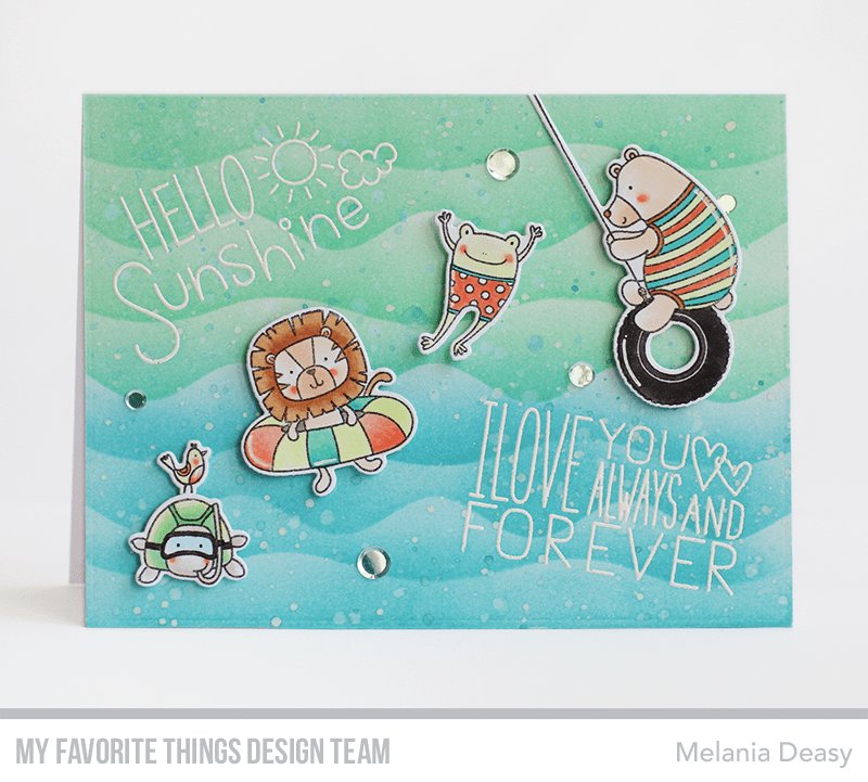 My Favorite Things - Summer Waves Stencil
