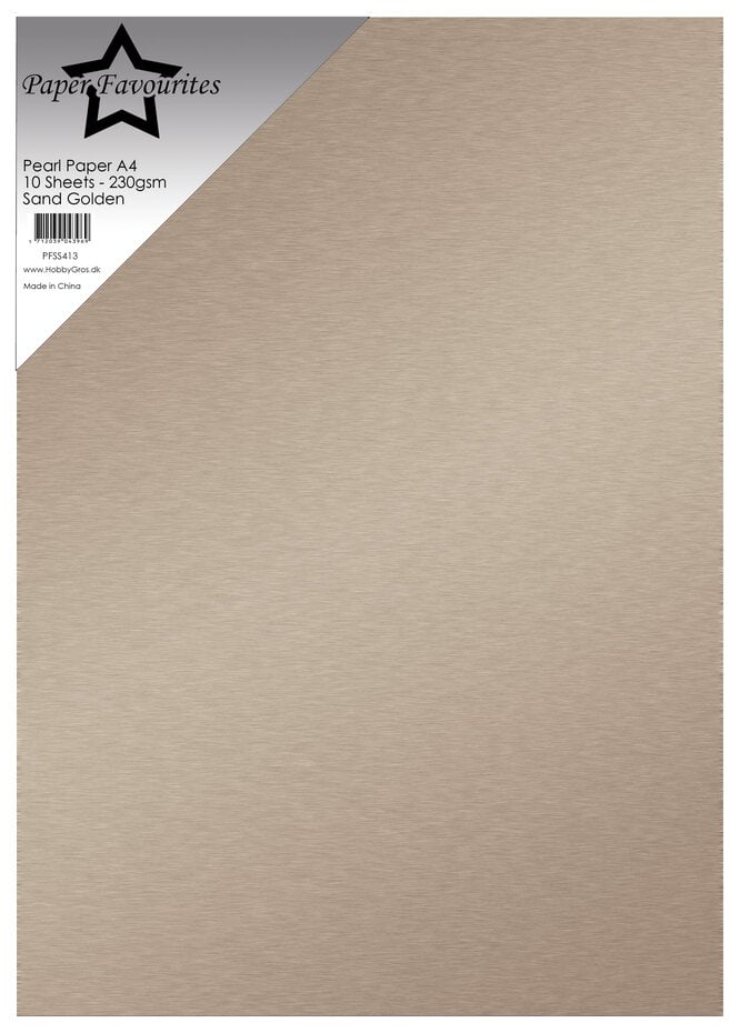 Paper Favourites - Pearl Paper Sand Golden (10pcs)