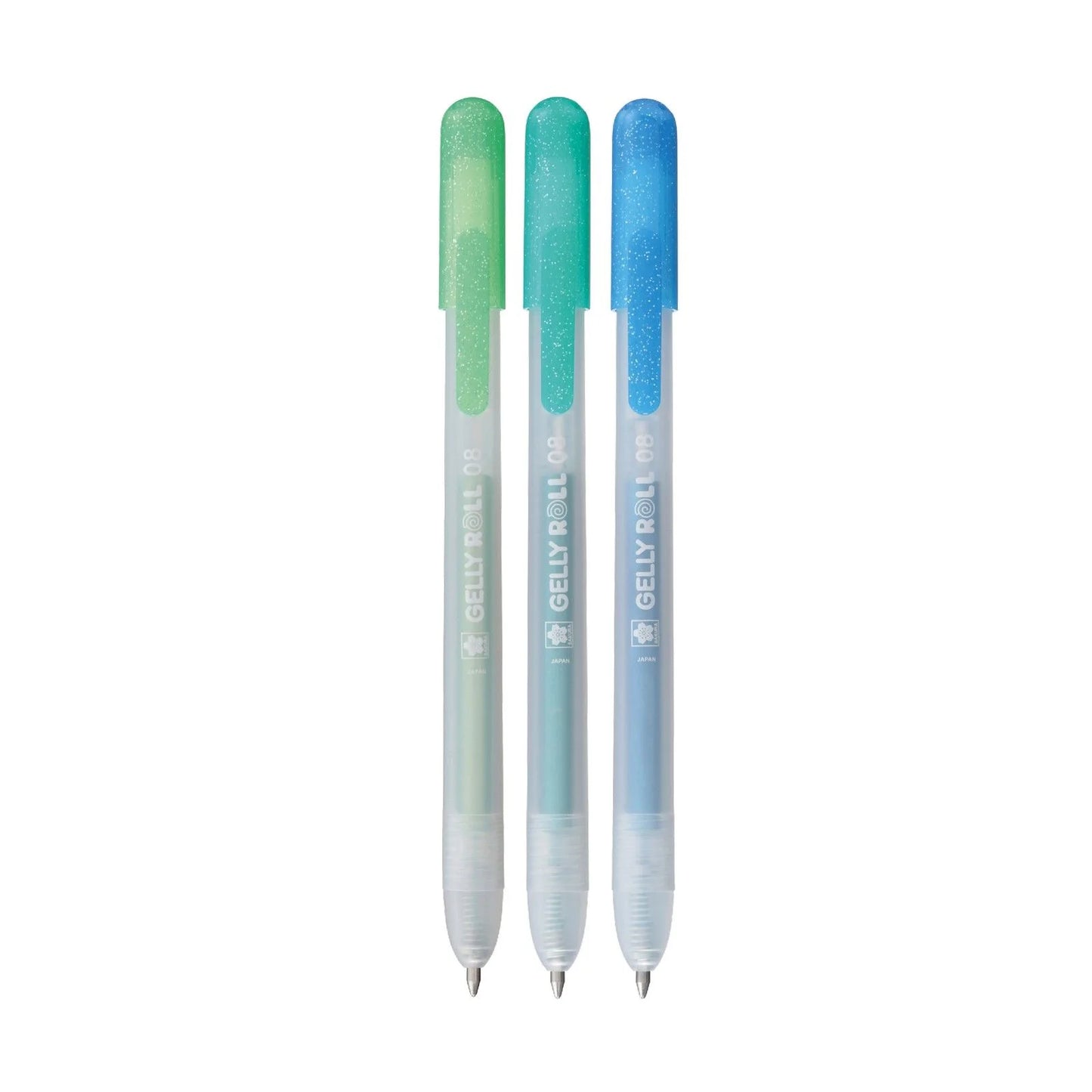 Sakura - Gelly Roll Retractable Metallic Set Emerald Green Blue (3pcs)