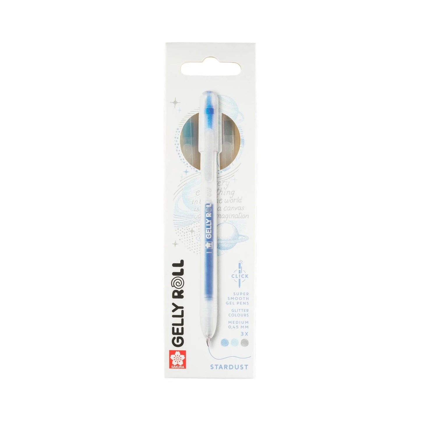 Sakura - Gelly Roll Retractable Stardust Set Sky Blue Silver Blue (3pcs)