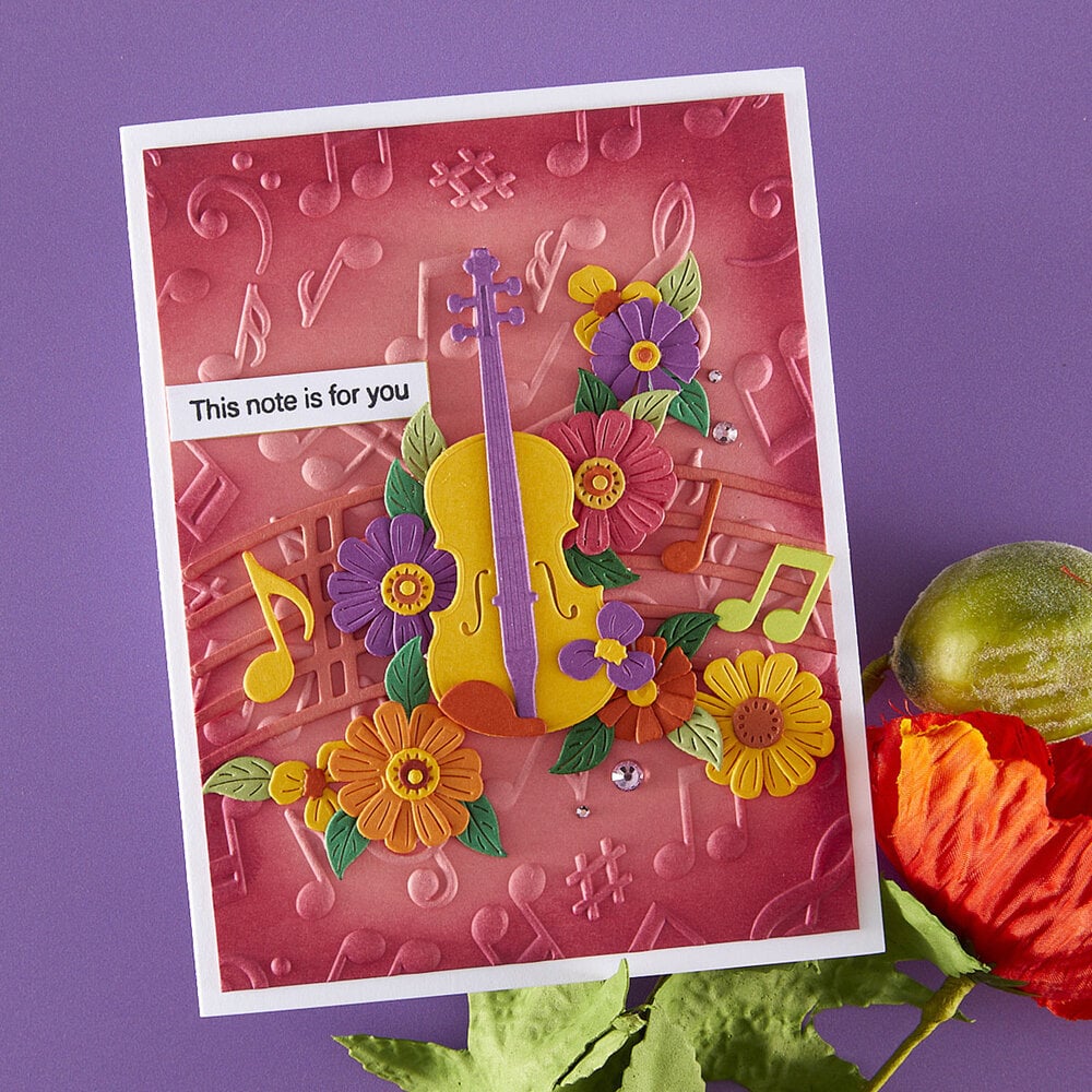 Spellbinders - Musical Notes 3D Embossing Folder