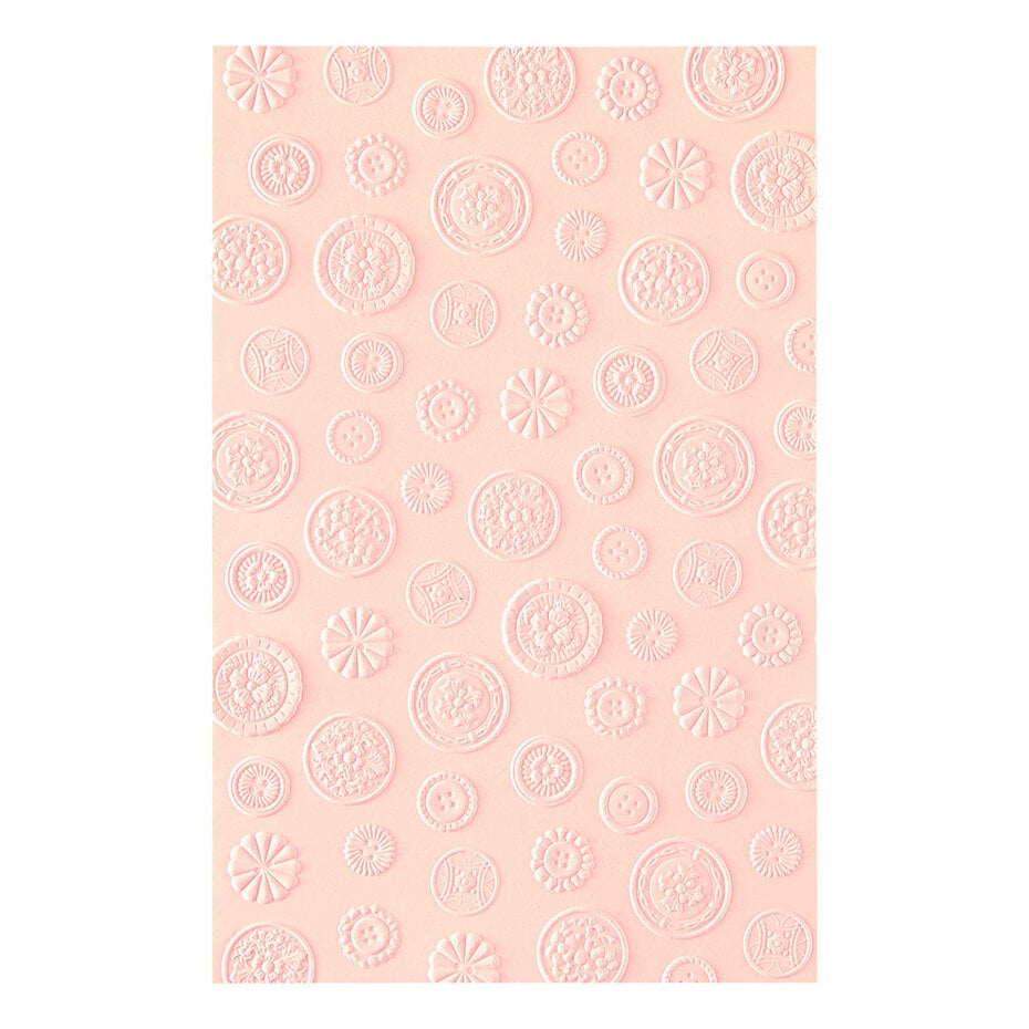 Spellbinders - Haberdashery Buttons 3D Embossing Folder Haberdashery Buttons