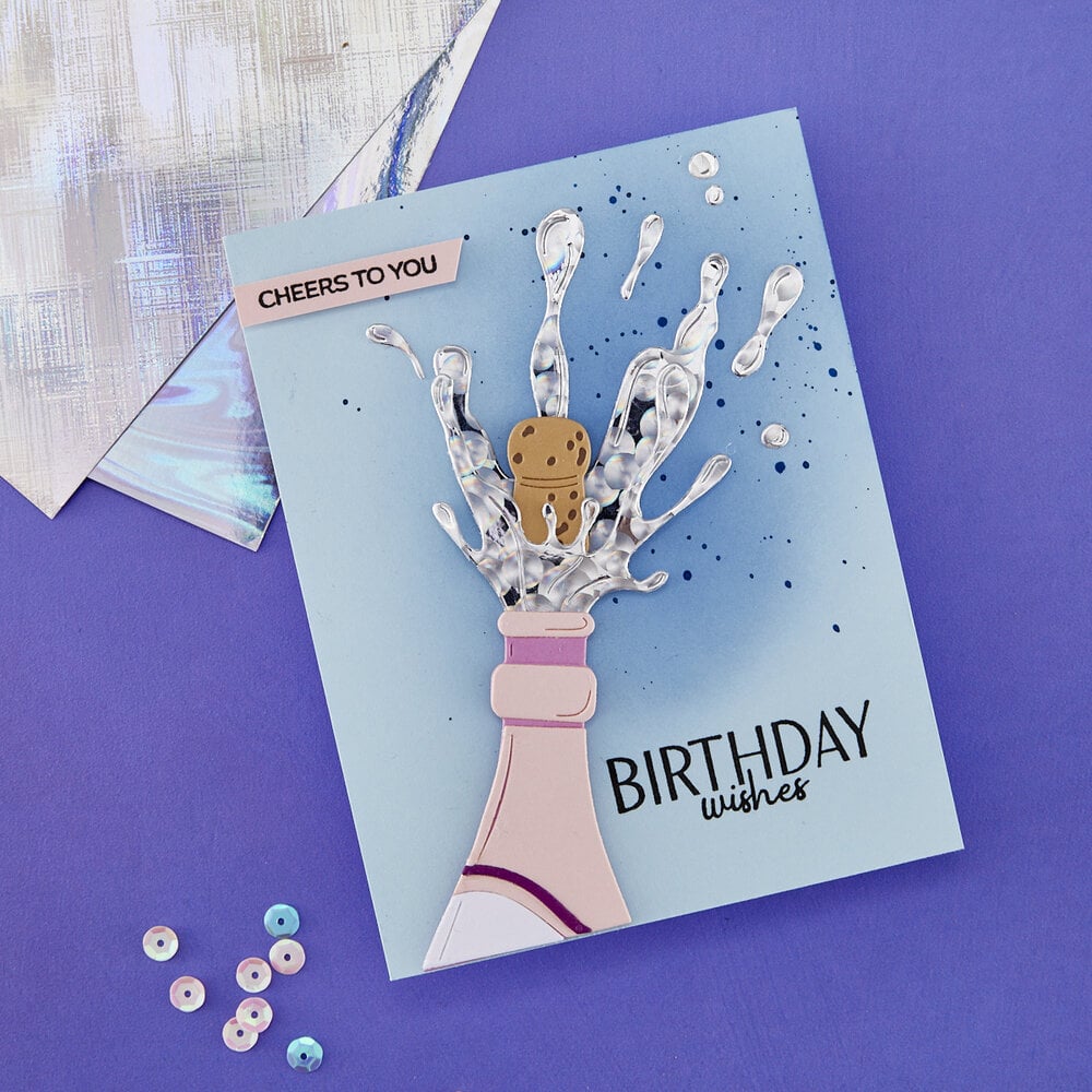 Spellbinders - Just Add Cake Assortment Holographic Specialty Cardstock
