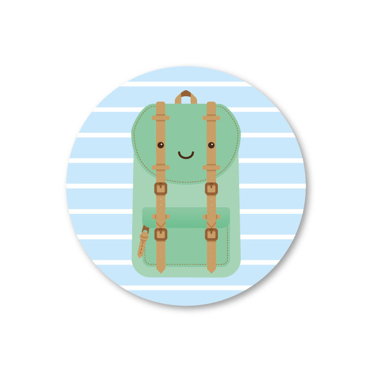 Studio Schatkist - Stickers Packpack Green (5pcs)