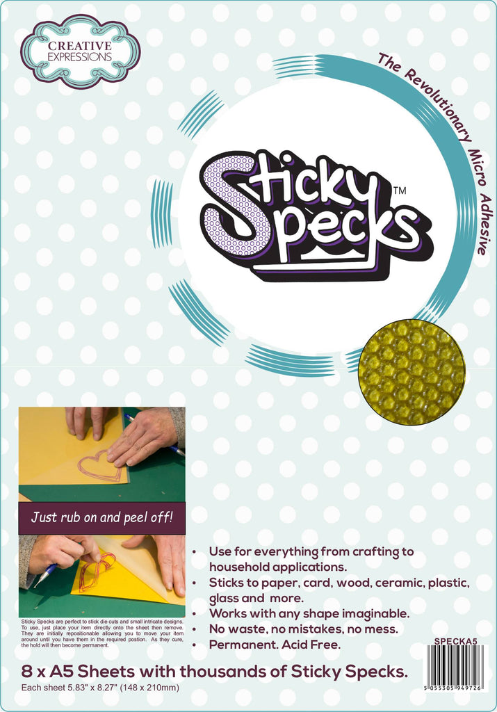 Creative Expressions - Sticky Specks Micro Adhesive Sheets A5 (8pcs)