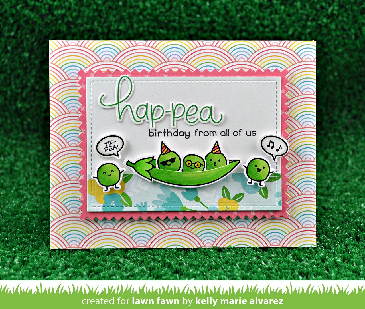 Lawn Fawn - Be Hap-Pea