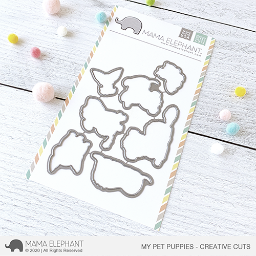 Mama Elephant - My Pet Puppies - Creative Cuts