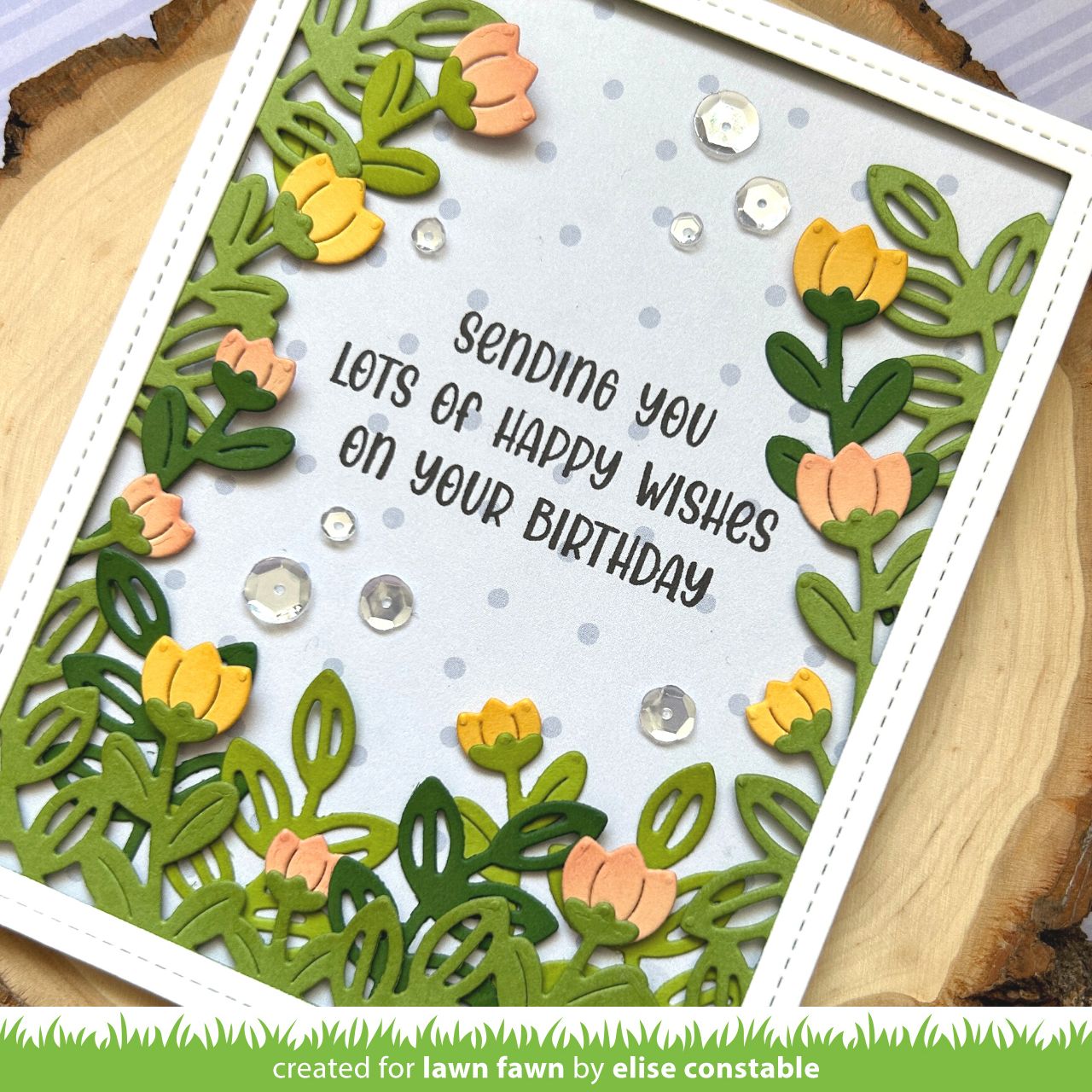 Lawn Fawn - Flower Garden Backdrop