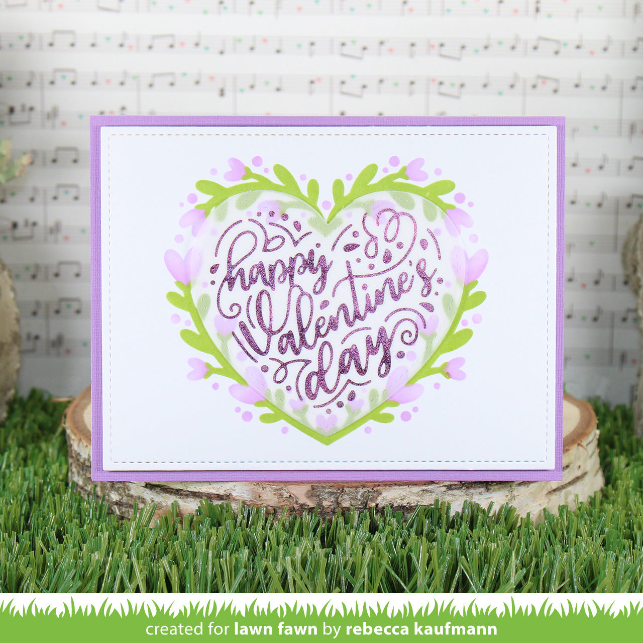 Lawn Fawn - Foiled Sentiments: Happy Valentine's Day