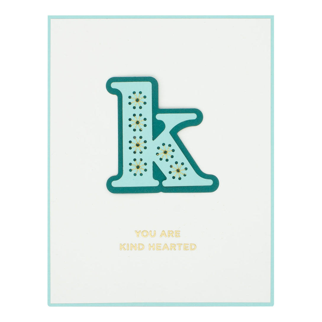 Spellbinders - Stitched Alphabet Glimmer Descriptors Glimmer Hot Foil Plate