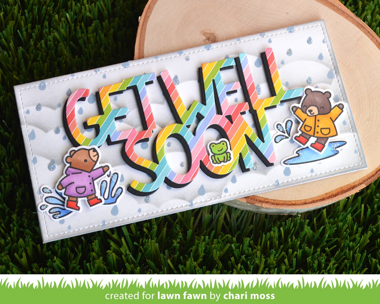 Lawn Fawn - Rainy Sky Stencil