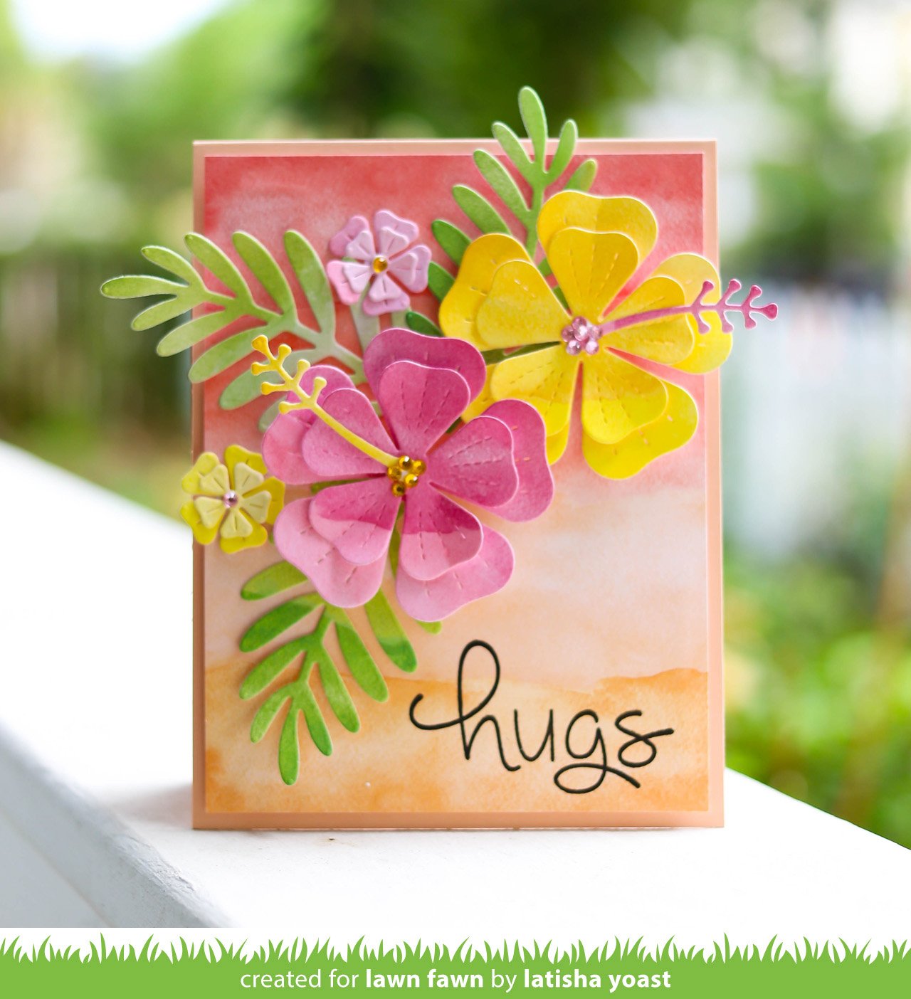 Lawn Fawn - Watercolor Wishes Rainbow - Collection Pack 12x12"