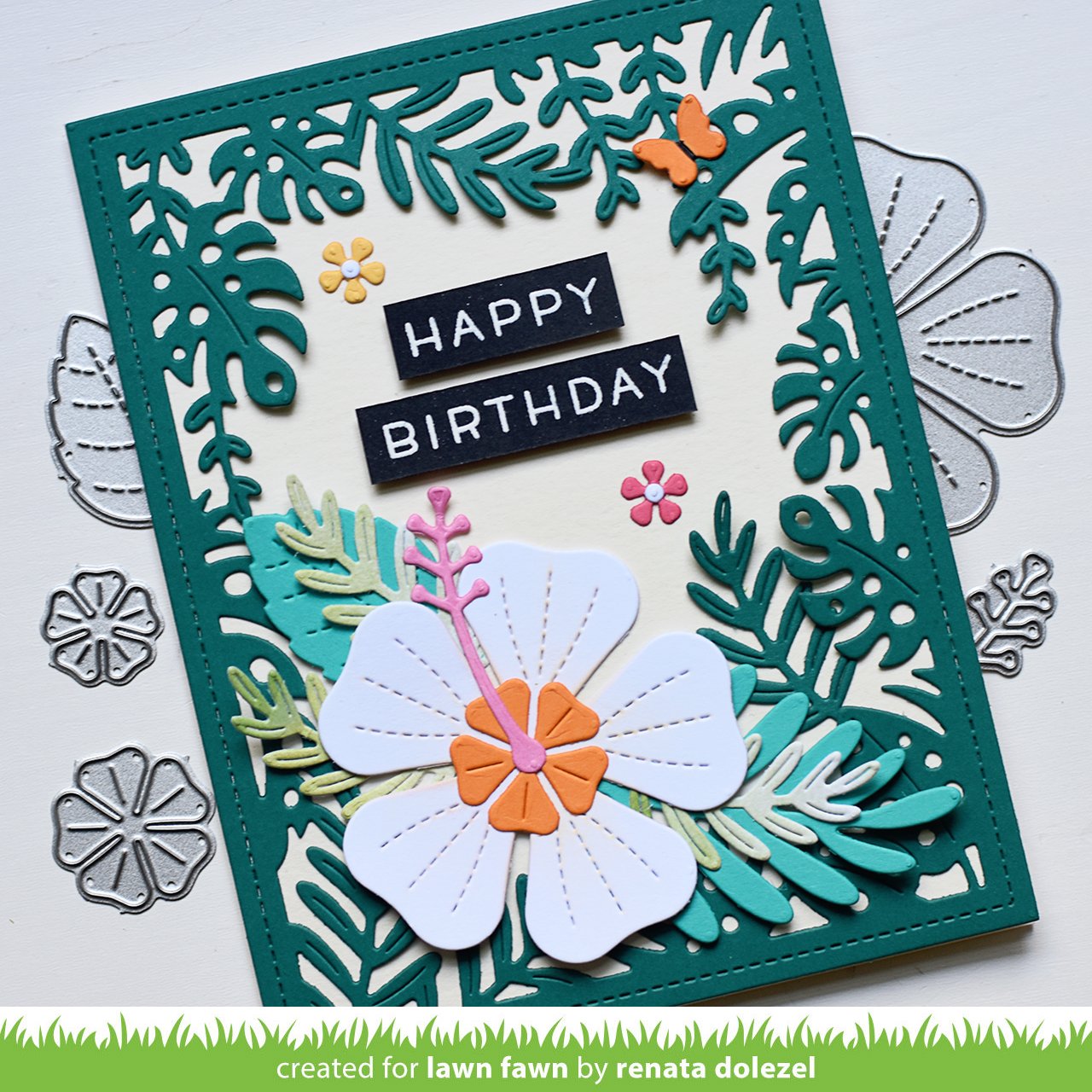 Lawn Fawn - Happy Hibiscus
