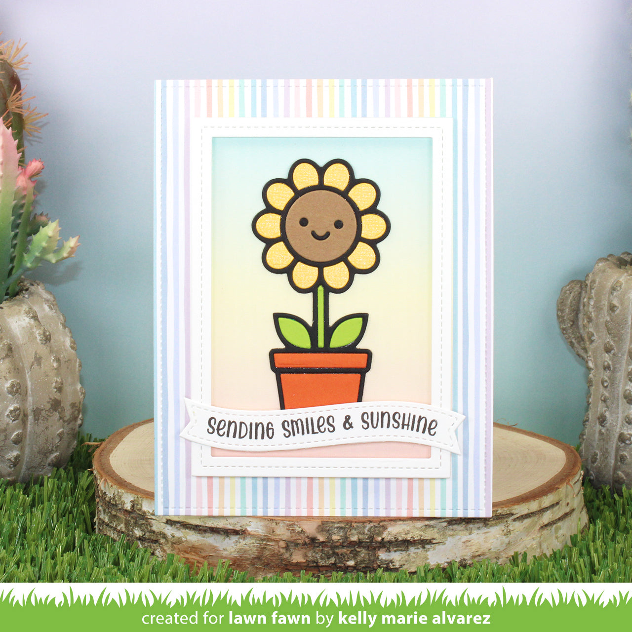 Lawn Fawn - Happy Potted Flower