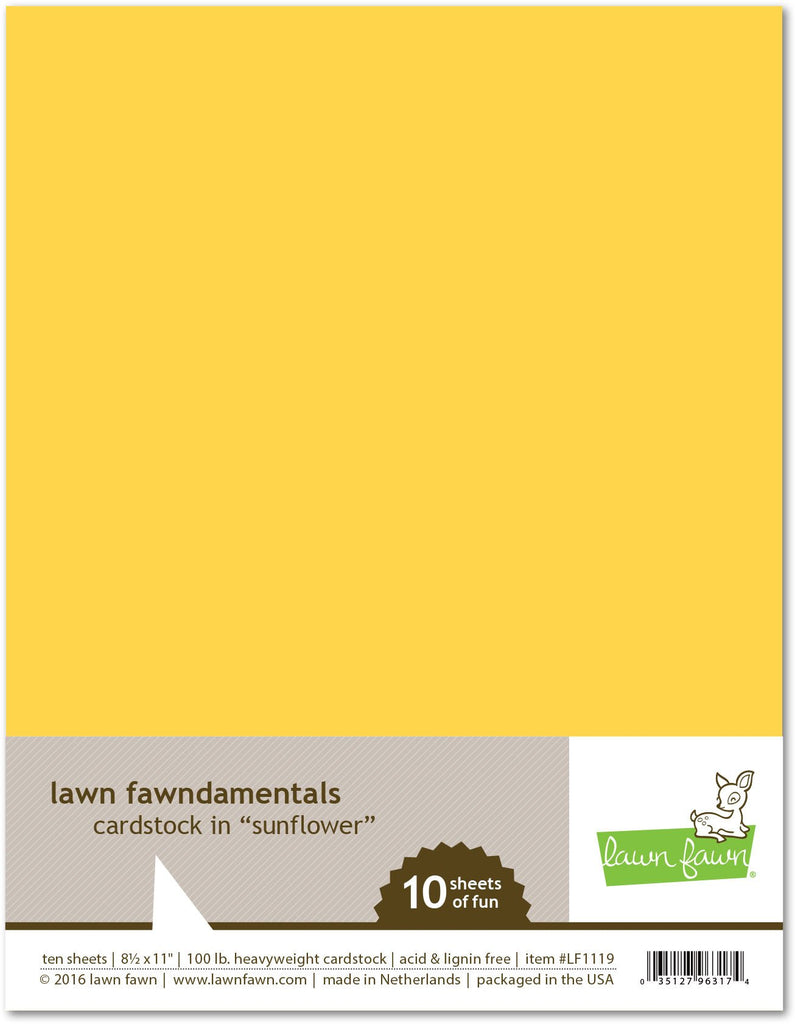 Lawn Fawn - Sunflower Cardstock