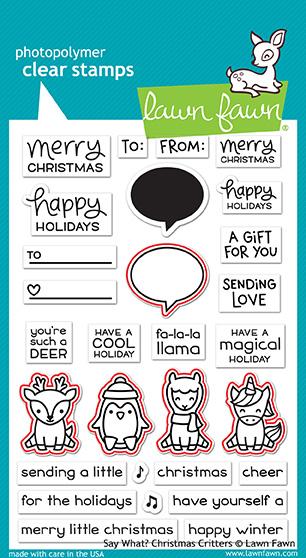 Lawn Fawn - Say What? Christmas Critters Lawn-Cuts