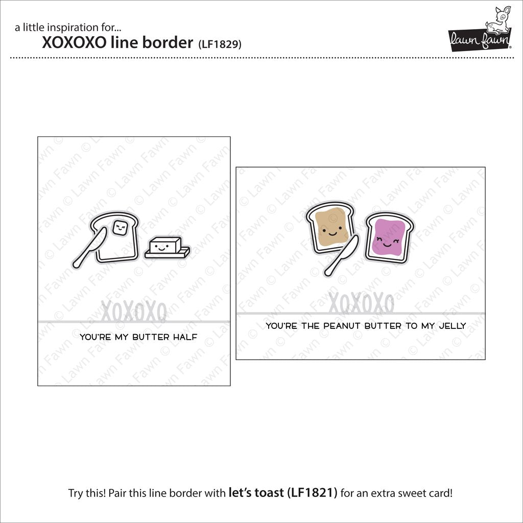 Lawn Fawn - XOXOXO Line Border