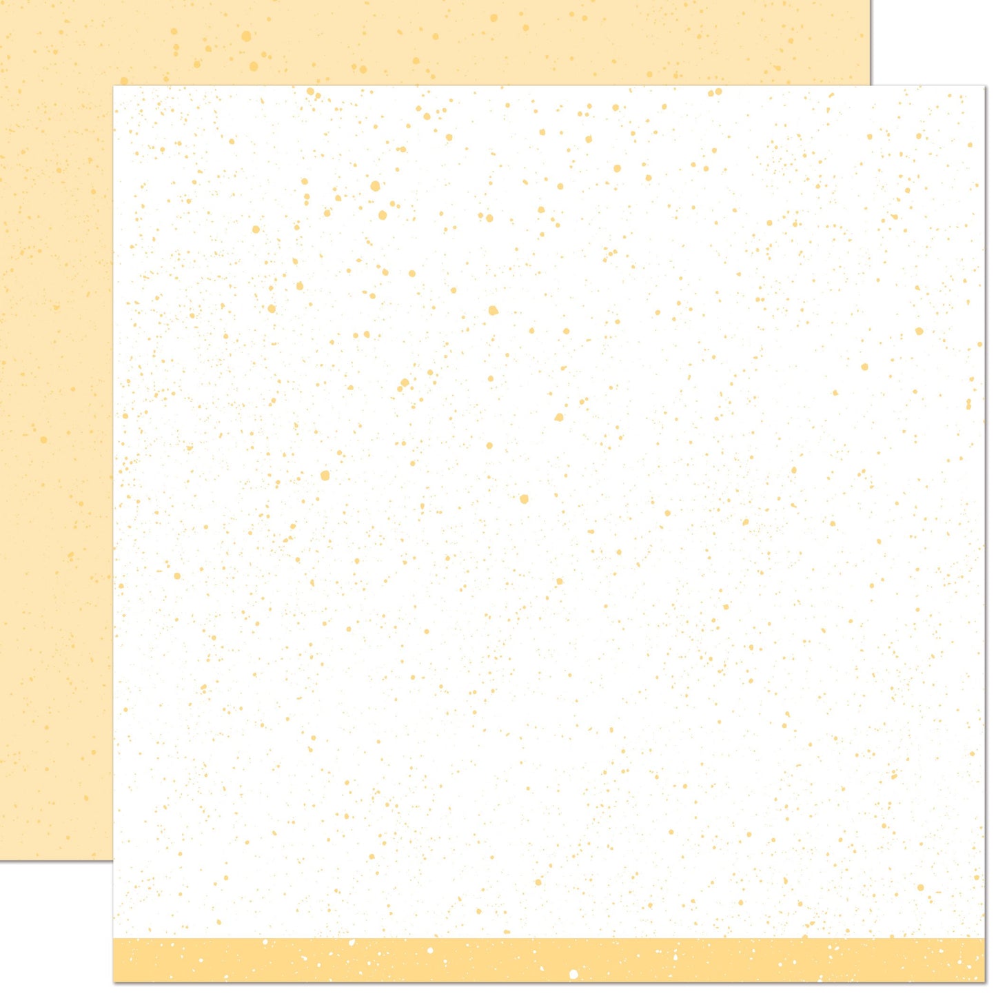 Lawn Fawn - Spiffy Speckles - Ripe Banana 12x12"