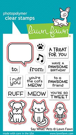 Lawn Fawn - Say What? Pets - Lawn Cuts
