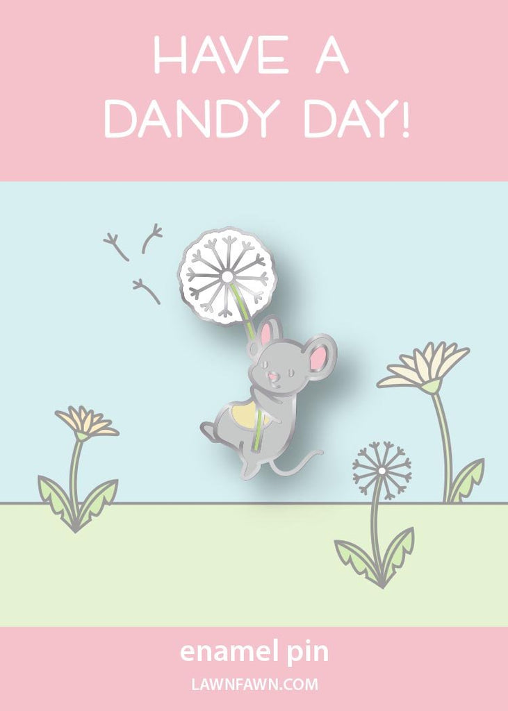 Lawn Fawn - Dandy Mouse Enamel Pin