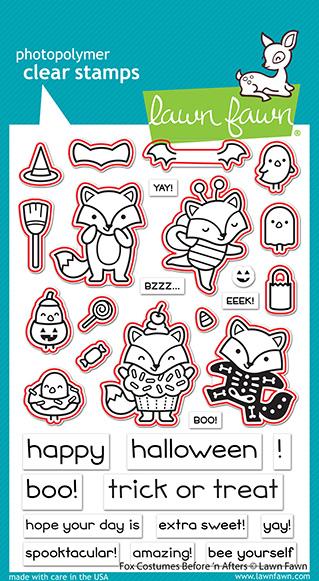 Lawn Fawn - Fox Costumes Before 'n Afters - Lawn Cuts