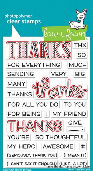 Lawn Fawn - Thanks Thanks Thanks - Lawn Cuts
