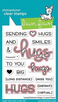 Lawn Fawn - Long Distance Hugs - Lawn Cuts