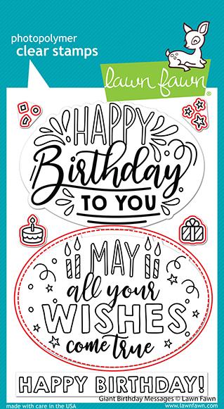 Lawn Fawn - Giant Birthday Messages - Lawn Cuts