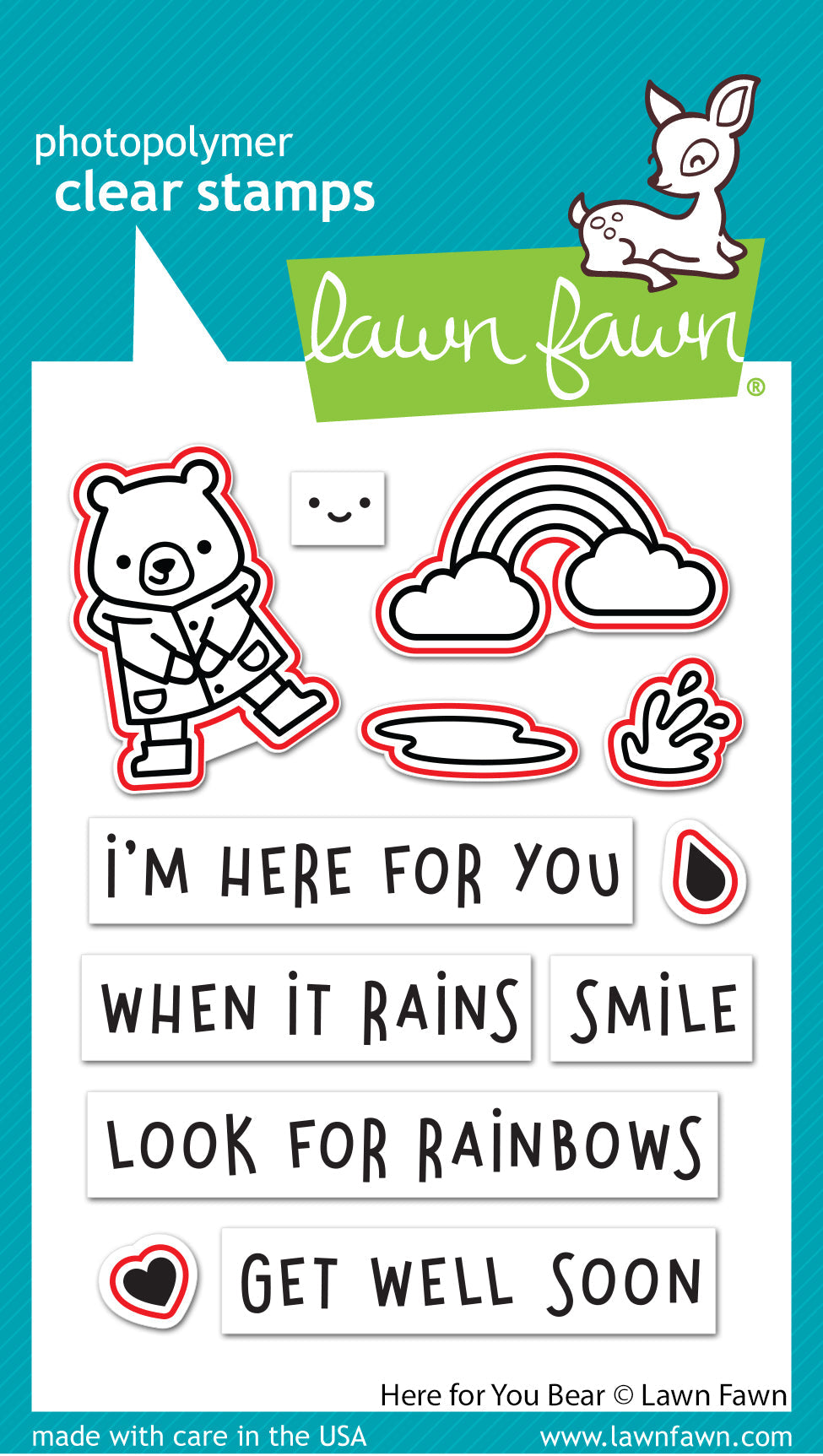 Lawn Fawn - Here For You Bear - Lawn Cuts