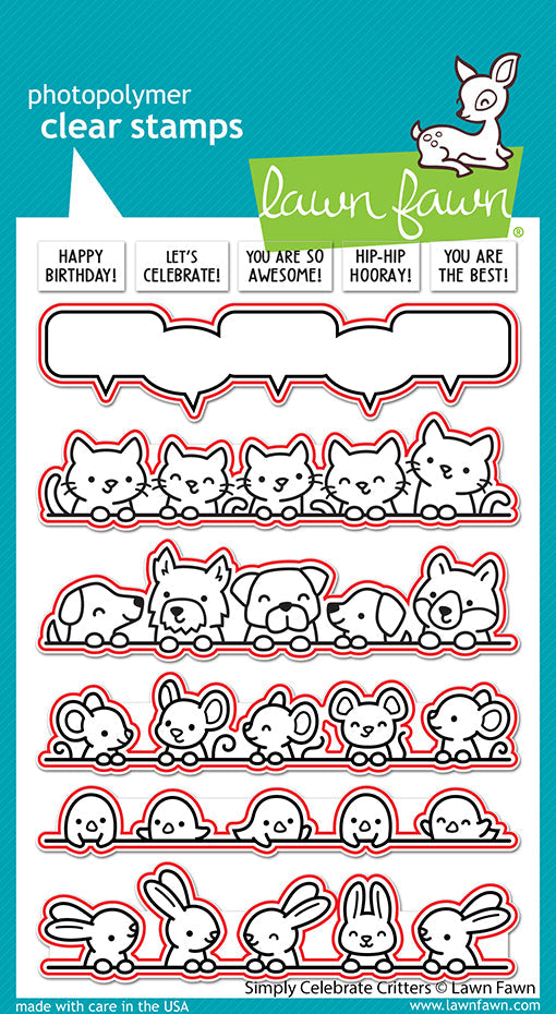 Lawn Fawn - Simply Celebrate Critters Lawn Cuts