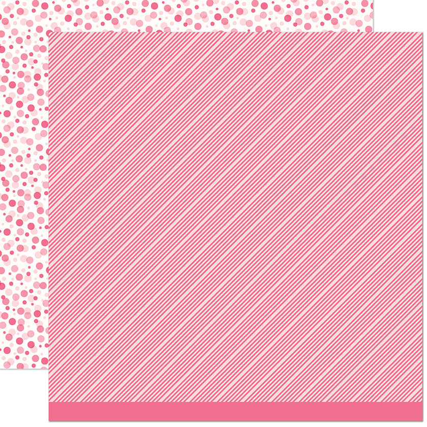 Lawn Fawn - All the Dots - Strawberry Fizz 12x12"
