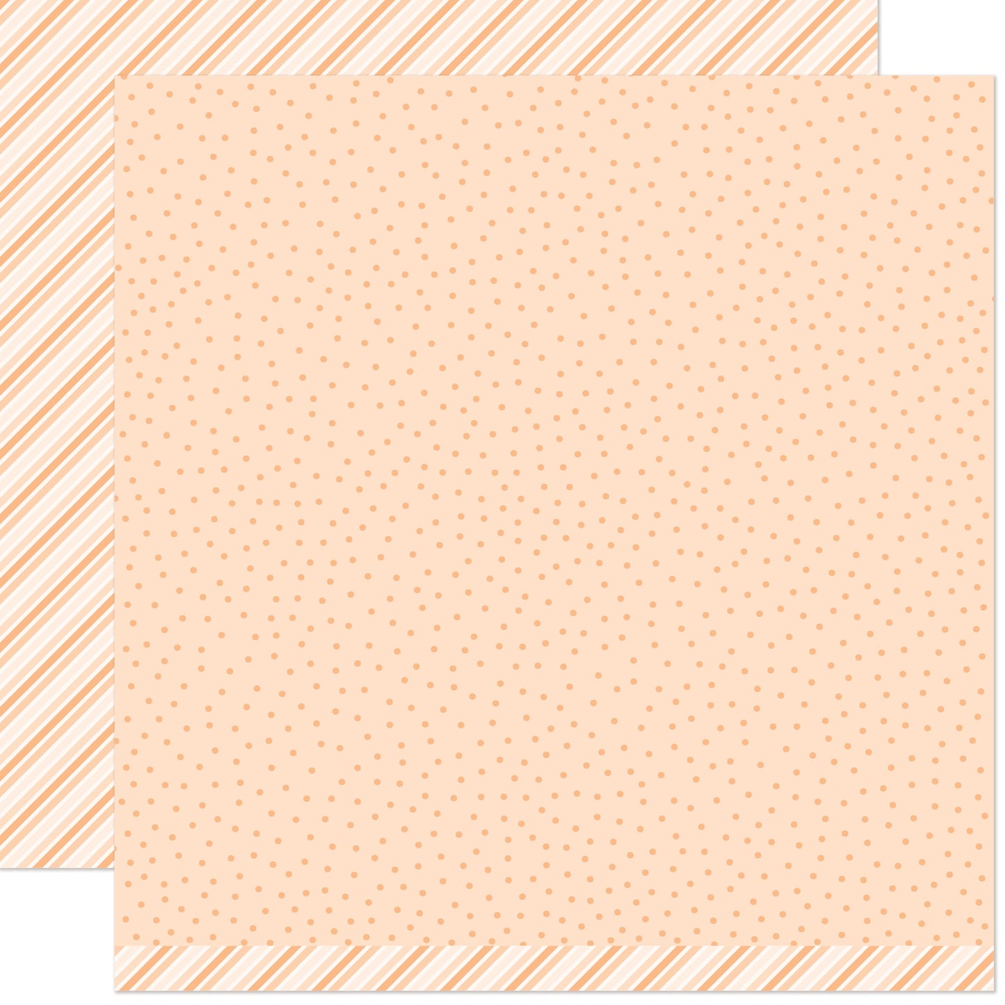 Lawn Fawn - Stripes 'n Sprinkles - Oh My Orange 12x12"