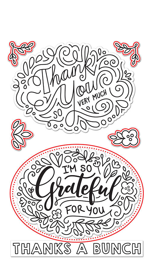 Lawn Fawn - Giant Thank You Messages - Lawn Cuts