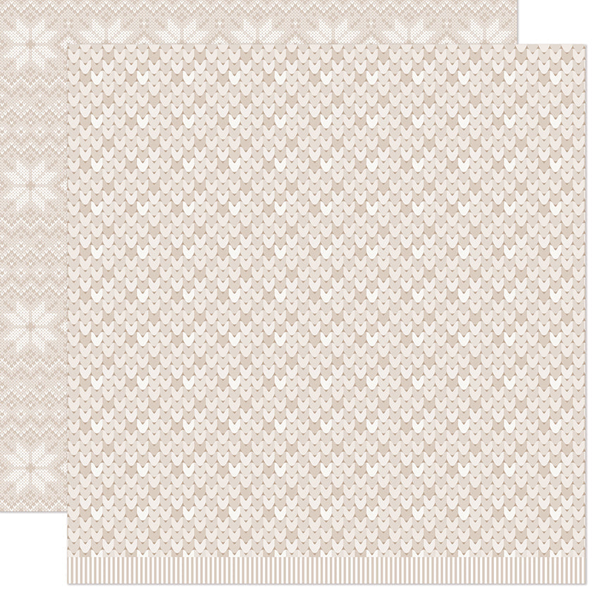 Lawn Fawn - Knit Picky Winter - Baby Blanket 12x12"