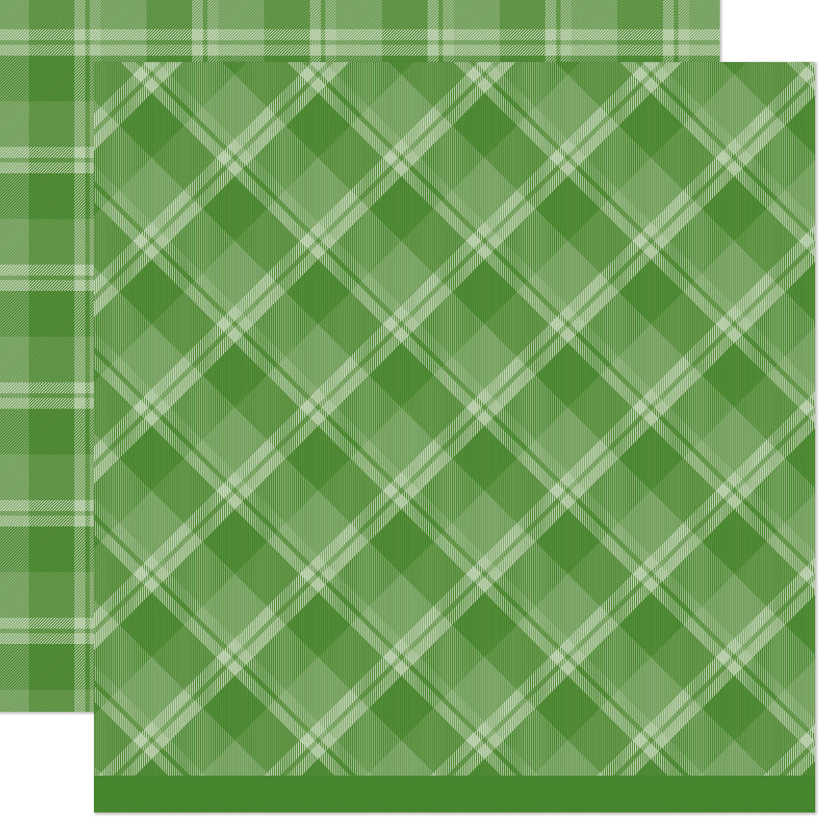 Lawn Fawn - Favorite Flannel - Matcha Latte 12x12"