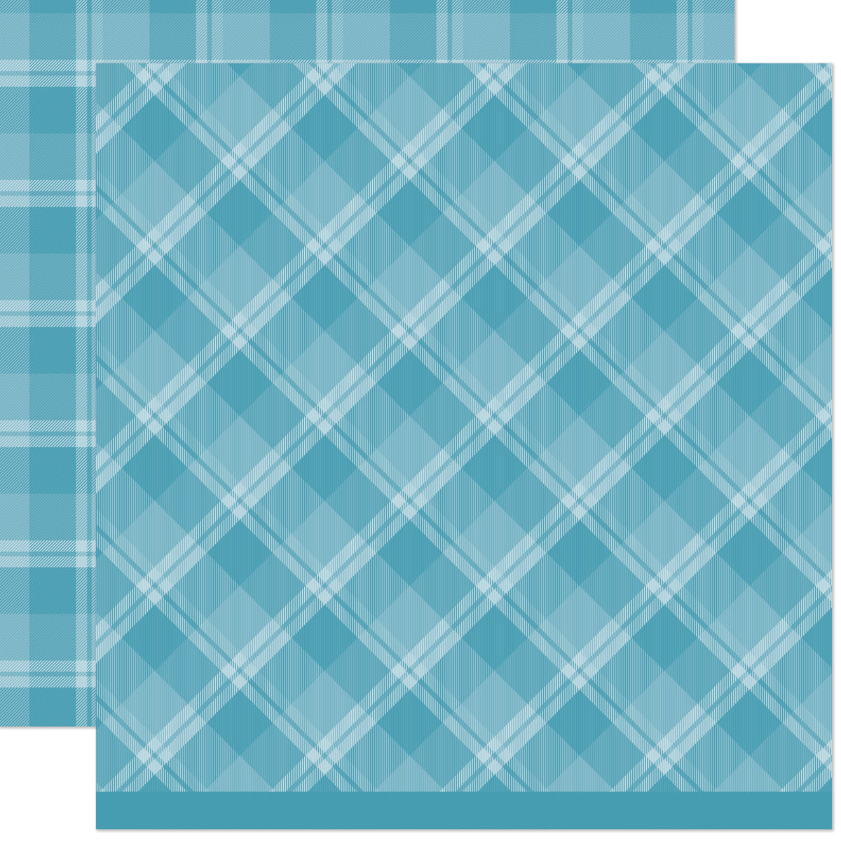 Lawn Fawn - Favorite Flannel - English Breakfast 12x12"