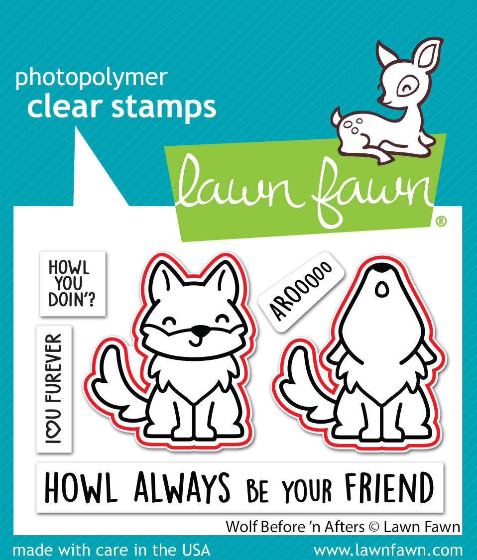 Lawn Fawn - Wolf Before 'N Afters Lawn Cuts