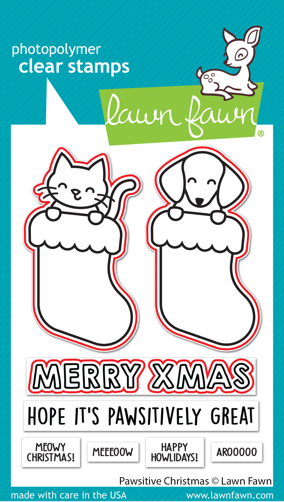 Lawn Fawn - Pawsitive Christmas Lawn Cuts