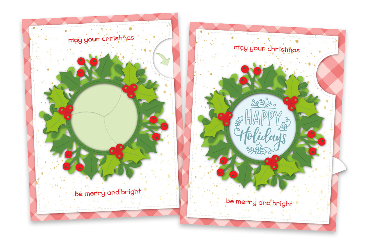Lawn Fawn - Magic Iris Holly Wreath Add-On