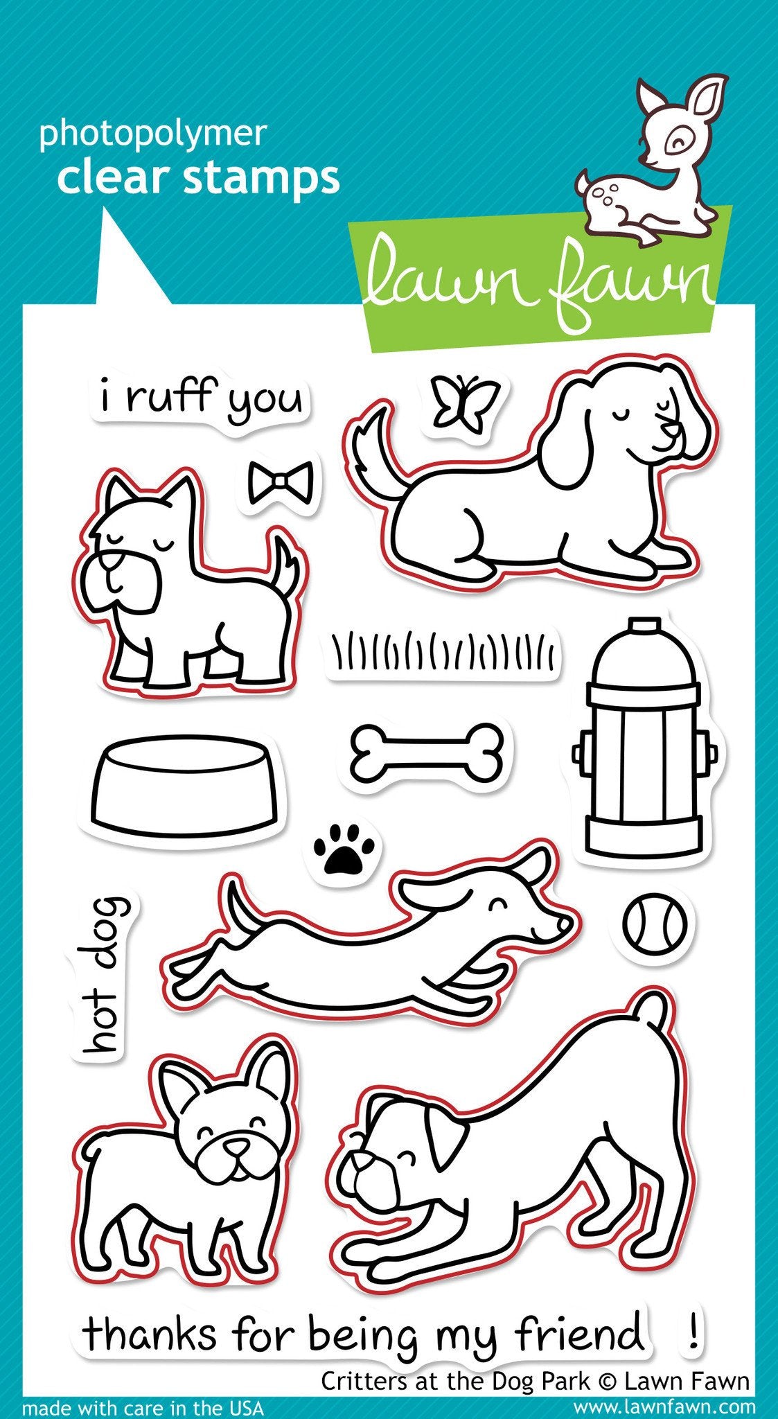 Lawn Fawn - Critters At The Dog Park - Lawn Cuts