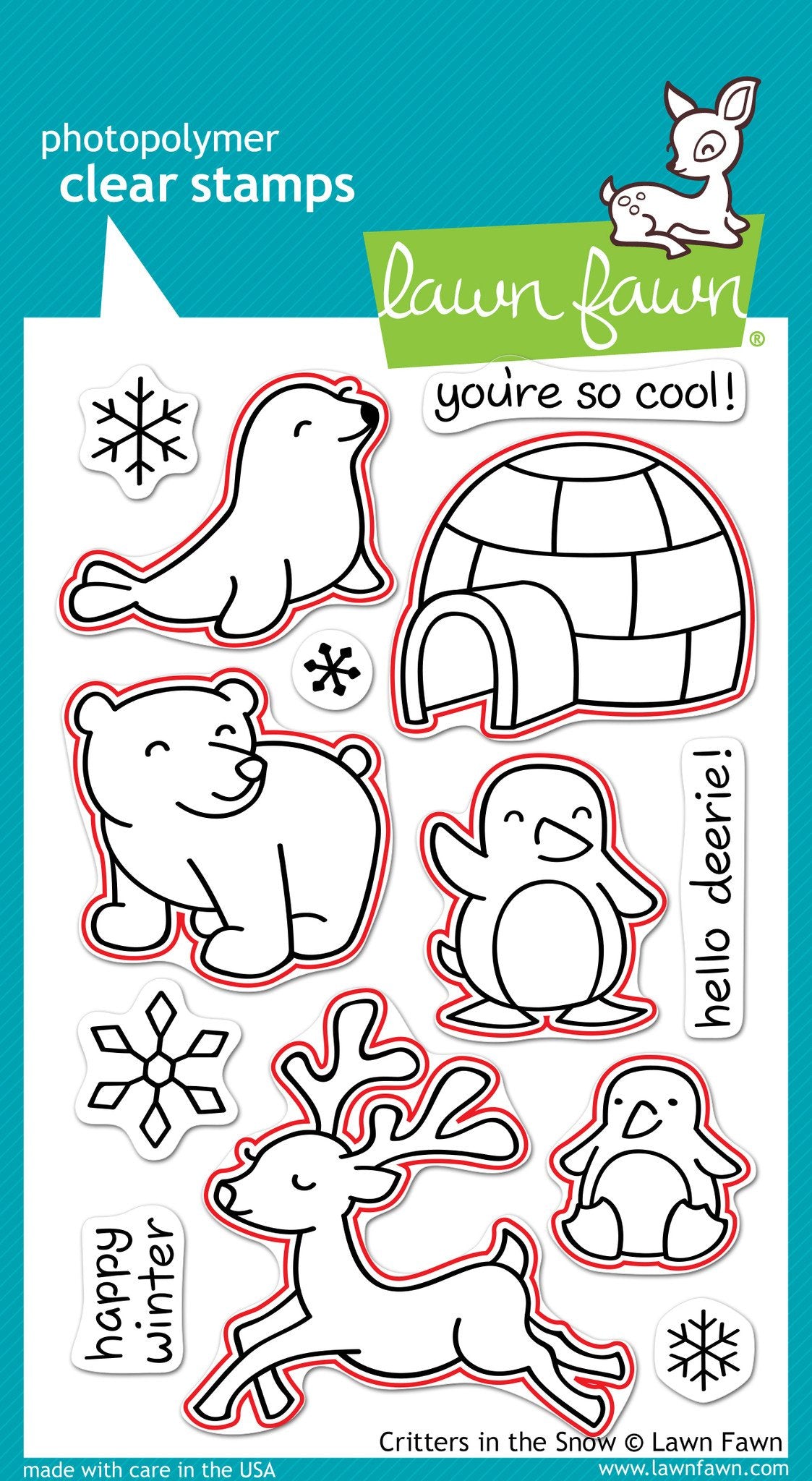 Lawn Fawn - Critters In The Snow - Lawn Cuts