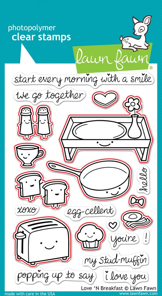 Lawn Fawn - Love 'n Breakfast Lawn-Cuts