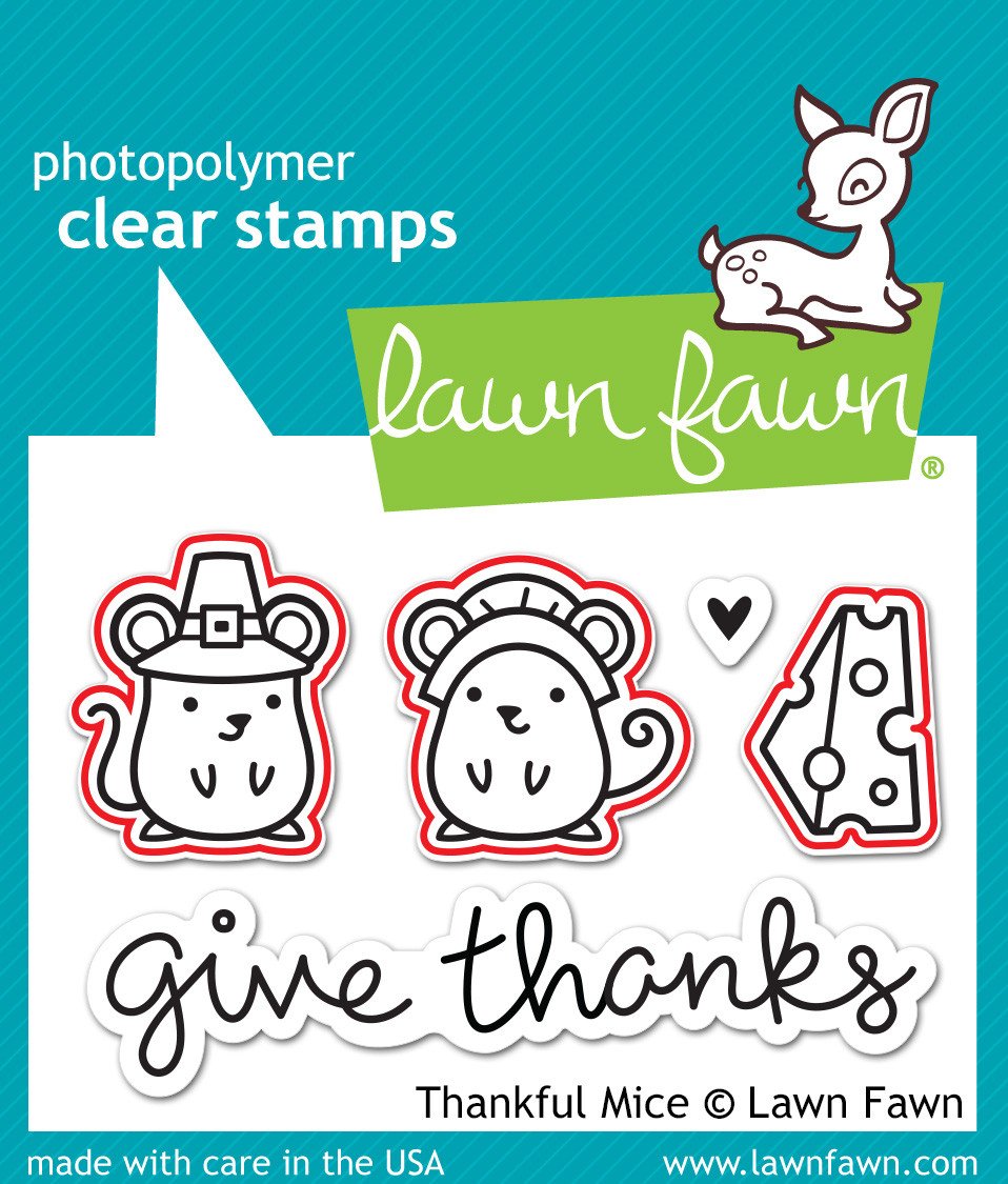 Lawn Fawn - Thankful Mice - Lawn Cuts