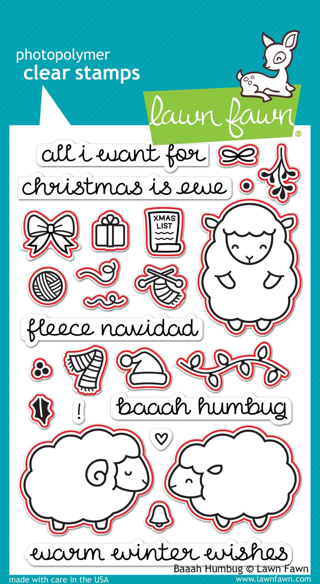 Lawn Fawn - Baaah Humbug - Lawn Cuts