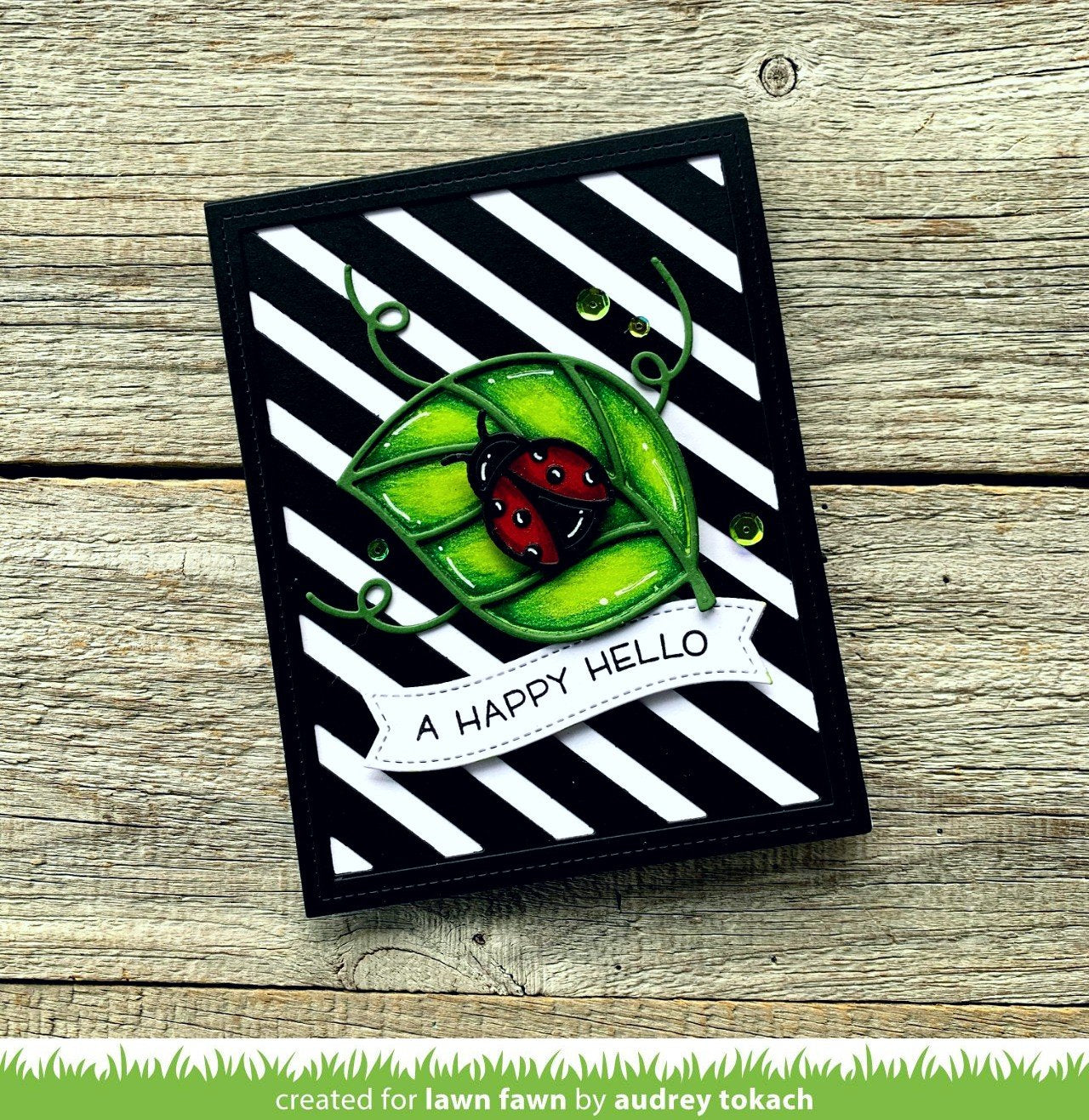 Lawn Fawn - Ladybug And Leaf