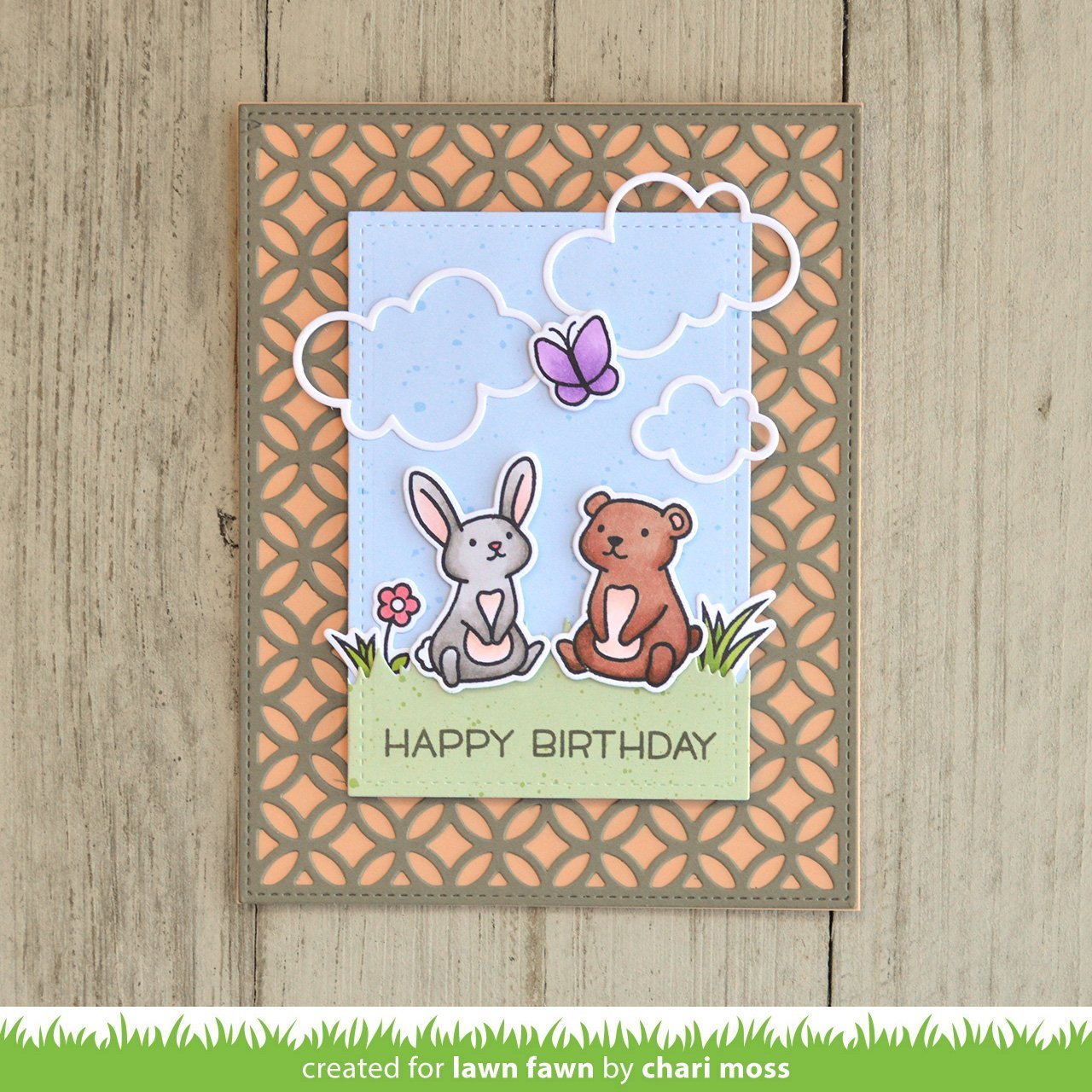Lawn Fawn - Fancy Lattice Backdrop
